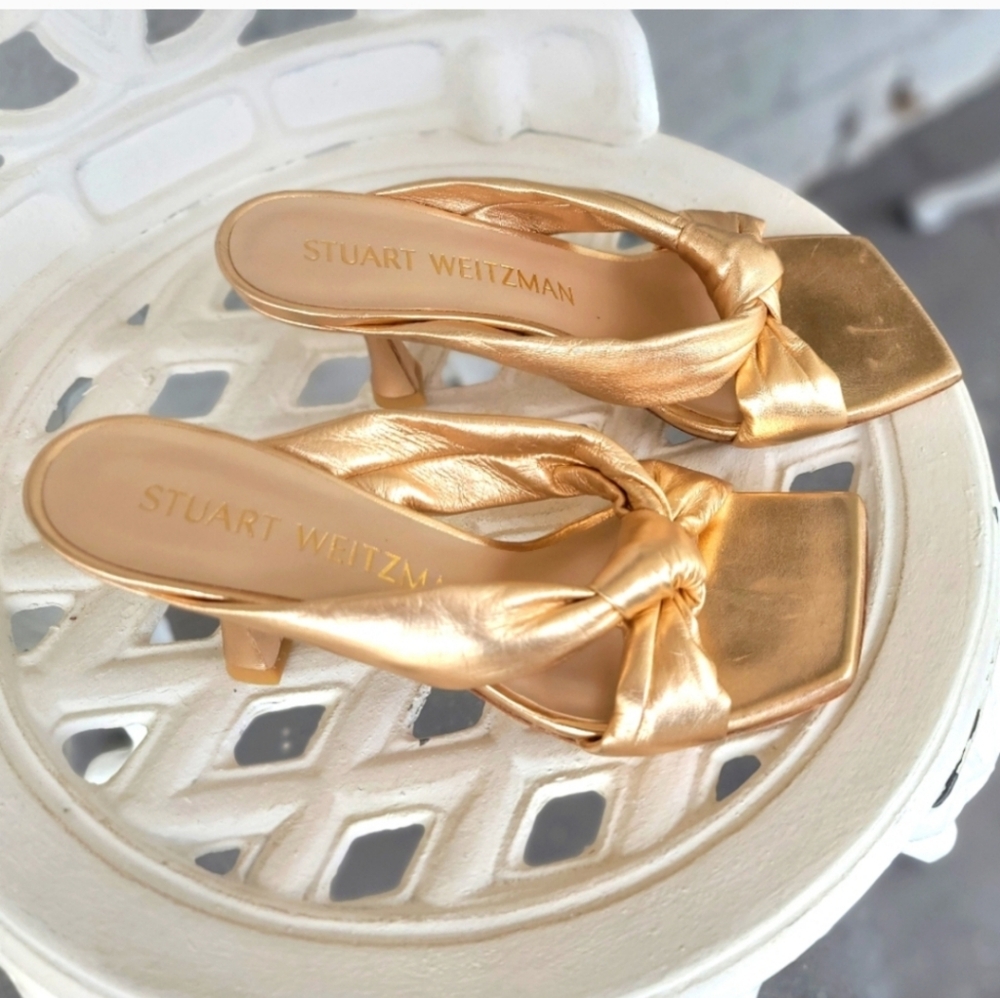 Stuart Weitzman Gold Women's Shoes - Picture 13 of 13